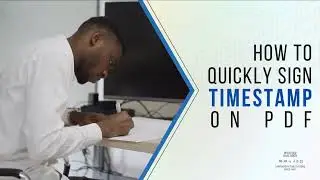 How to Quickly Sign Timestamp on PDF
