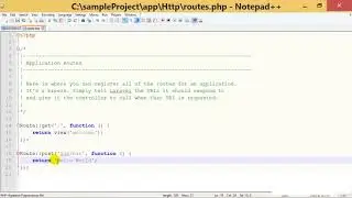 Laravel PHP Framework - Beginners | Routing