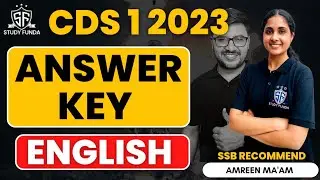 CDS 1 2023 English Answer key | 