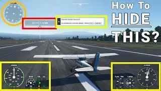 How to Turn Off Annoying Notification Display | Microsoft Flight Simulator 2020