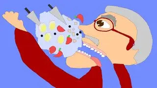 Blind Man VS Full Kitchen In Algodoo Animation | 厨房の盲人