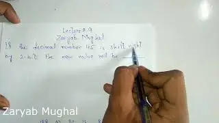 Lecture#9,shift instruction in assembly language 