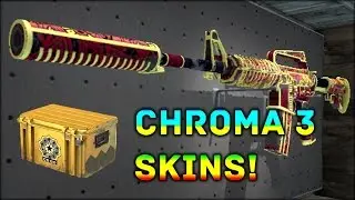 CSGO NEW SKINS! - Chroma 3 Case Update - Inspection Highlight (M4A1-S Chantico's Fire, etc.)