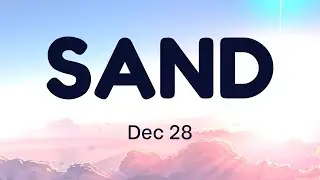 36. The Sandbox SAND Technical Analysis (28 Dec 2021)