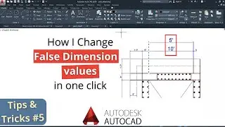 How I Change False Dimension values | Reset text in AutoCAD 