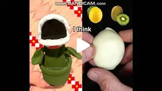 piranhaa plant puppet (guess the wash off, guess the color, squeeze colors and, knife cutting)
