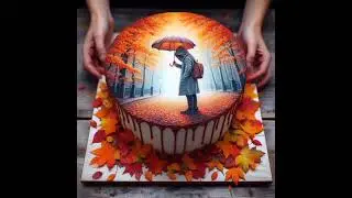 Торт "Осень "🎂🍁 #еда #десерт #позитивный #топ #хит #юмор #красотавдеталях #рекомендации #shorts
