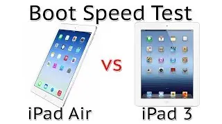 iPad Air vs iPad 3 Boot Speed Test