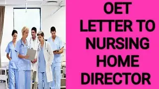 OET LETTER TO NURSING HOME DIRECTOR #       #Alexander Jones #