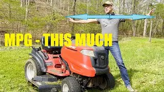 Lawn Tractor MPG - Guess How many Miles Per Gallon this Troy-Bilt Gets?!
