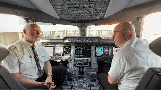 The first Swiss A350 passenger flight