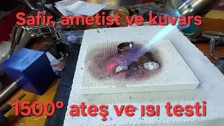 Değerli taşlara ısı testi #valuable #amethyst #quartz #stone