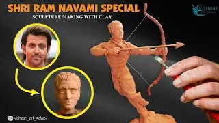 Ram Navmi Special Sculpture | Lord Rama idol making with clay #hrithikroshan