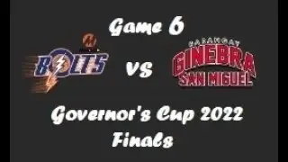 Meralco Bolts vs Brgy. Ginebra Kings Game 6 | Live score | Play by play