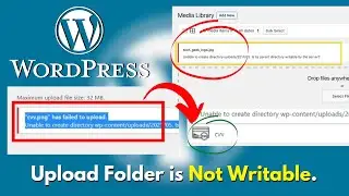 Upload Folder is not Writable | Export and File Upload Features will not be Functional