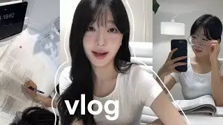 Seoul National University Student Vlog | Conjunctivitis in both eyes? I need to study.