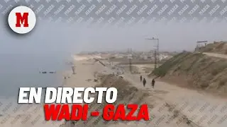Conflicto en GAZA I Desde Wadi, Gaza, con vistas a la costa y los edificios del norte de Gaza