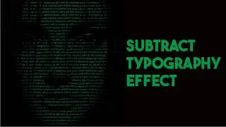 How To Make a Face Typography Using Subtract Effect in Coreldraw