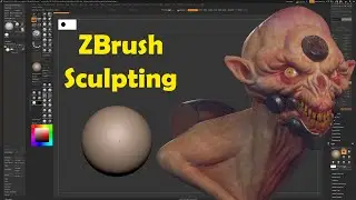 ZBrush Head Sculpt -Monster HeadBased on Dave Rapoza concept art.