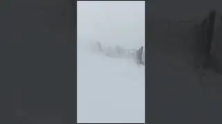 Снег и метель в горах Дагестана