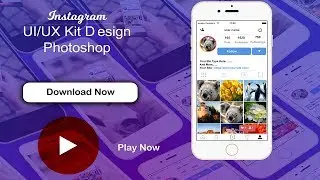 How to Create a Intstagram UI Kit in Photoshop CC.
