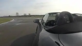 Porsche 718 Boxster Test Track action