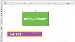 Remove Border from Text Box in Excel with Simple Method