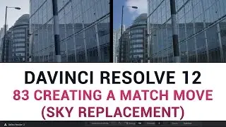 DaVinci Resolve 12 - 83 Creating a Match Move (Sky Replacement)