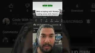 Web scraping with Nodejs (New video update)