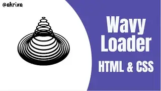 CSS 3D Wavy Loader Animation Effect Using HTML and CSS