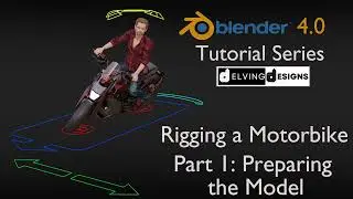 Blender 4.0 Tutorial Series: Rigging a Motorbike - Part 1/10: Preparing the Model