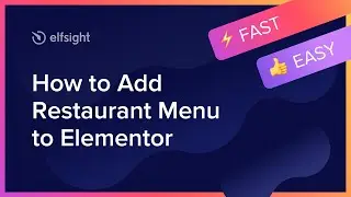 How to Add Restaurant Menu Widget to Elementor