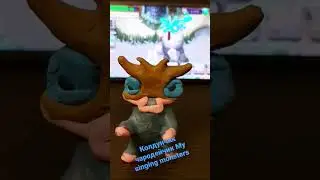 Слепил из пластилина Колдунчика Чародейчика из МСМ My singing monsters Enchantling