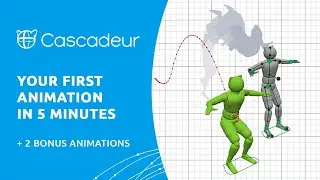Your first Cascadeur animation in 5 MINUTES (+2 bonus animations)