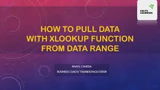 How to pull data with XLookUp function in Excel