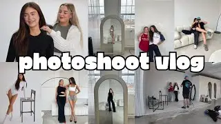 come to a studio with me!! bestie photoshoot
