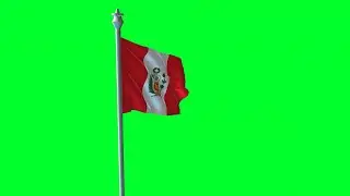 Peru national Flag Animation Green Screen, No Copyright Stock footage 2k_Shutterstock BD