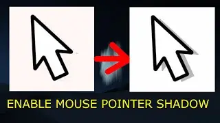 How to ENABLE MOUSE POINTER SHADOW in Windows