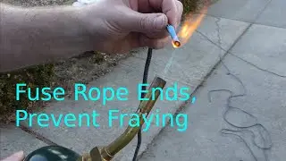 How to Cut and Fuse Synthetic Rope Ends