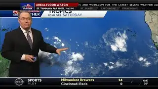 Flood watch Saturday, drier weather ahead