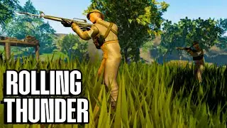 PERANG VIETNAM GRAFIK 4K DI GAME ROBLOX [ ROBLOX ROLLING THUNDER ]
