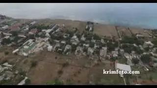 Село Окуневка Черноморский район Крым 2015 с высоты птичьего полета