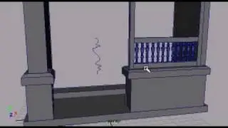 maya 3d door scene 1