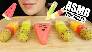 ASMR POPSICLES SWEETS DESSERT ICE | MUKBANG EATING SOUNDS No Talking 먹방 | Kasmia ASMR