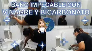 Baño impecable con BICARBONATO Y VINAGRE