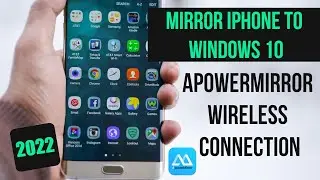 Mirror iPhone IOS to Windows 10 Using ApowerMirror - Wireless Connection - 2022
