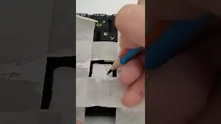 Рисую на клавиатуре старый лого Айфона /8 #клавиатура #краска
