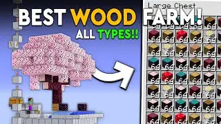 Minecraft Easy All Types Wood Farm - NEW - 10500 ITEMS P/H!