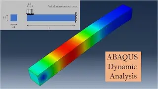 Dynamic analysis using Abaqus CAE| 3D stress analysis for beginners | ABAQUS Tutorial Part 2