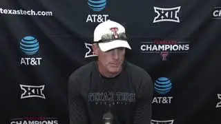 Tech HFC Wells talk about he was able to conduct two full-pad scrimmages due to COVID-19 cases